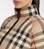 Vintage Check cropped puffer jacket