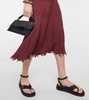 Malia ribbed-knit midi skirt