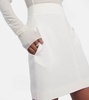 Bridal cutout crêpe minidress