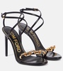 Chain leather sandals 