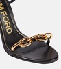 Chain leather sandals 