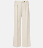 Bart quilted cotton-blend wide-leg pants