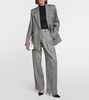 High-rise wool-blend wide-leg pants