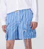 Le short Trivela striped cotton shorts