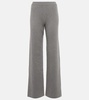 Wide cashmere pants