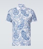 Paisley Cotton Piqué Polo Shirt