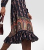 Paisley midi dress