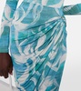 Coastline printed midi skirt