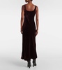 Velvet maxi dress