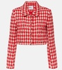 Houndstooth curly jacket