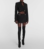 Interlock belted cropped blazer