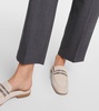 Mid-rise wool-blend straight pants