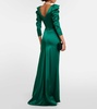 Astral draped satin gown