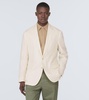 Single-breasted linen blazer