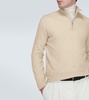 Mezzocollo Roadster cashmere half-zip sweater