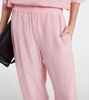 High-rise wide-leg pants