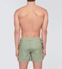 Compact poplin swim trunks