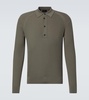 Wool polo sweater