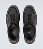 Jimmy Rubber-Trimmed Leather Sneakers