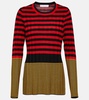 White Label Slinky stripe long sleeve sweater