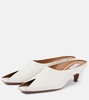 Spike 55 leather peep-toe mules