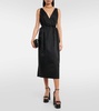 Anouk V-neck cotton-blend midi dress