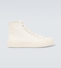 High-top canvas sneakers