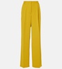 High-rise wide-leg pants