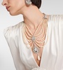 Embellished faux pearl necklace