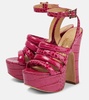 Britney platform leather sandals