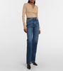 Danielle high-rise straight jeans