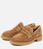 Harris suede penny loafers