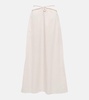 Mother Nature cotton-blend midi skirt