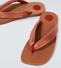 Satin thong sandals