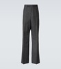 Virgin wool wide-leg pants