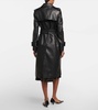 Murphy leather trench coat