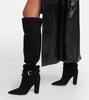 Suede over-the-knee boots