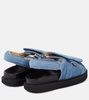 Madee denim slingback sandals