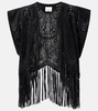 Edita fringed leather vest