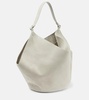 Lotus Medium suede tote bag