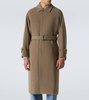 Belted wool overcoat