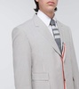 Tricolor pinstriped cotton blazer