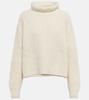 Ribbed cashmere turtleneck sweater