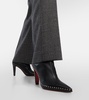 Vidura Spike Red Sole Leather Booties 