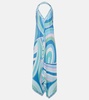 Iride silk twill maxi dress