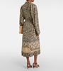 Landry printed silk coat