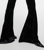 Velvet flared jumpsuit