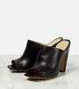 Lagoon leather peep-toe mules