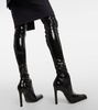 Nina patent leather over-the-knee boots