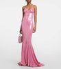 Fishtail metallic gown